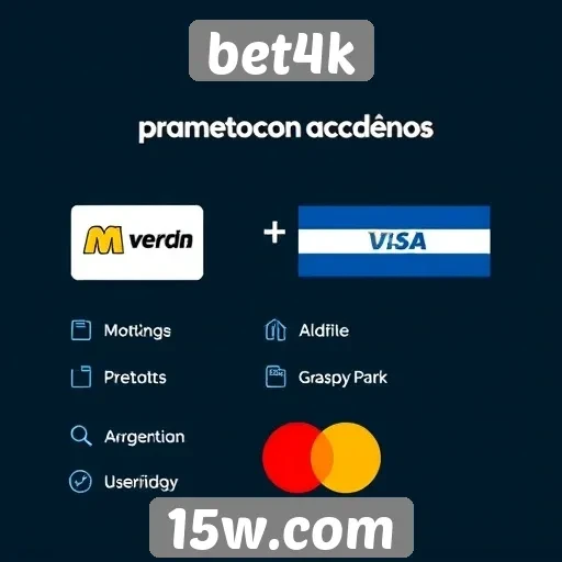 Métodos de pagamento aceitos na plataforma bet4k